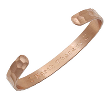 Load image into Gallery viewer, Pure Copper Magnetic Hammered Bracelet for Recovery &amp; Injury Relief