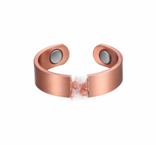 Load image into Gallery viewer, Original Pure Copper Magnetic Healing Ring for Arthritis, Carpal Tunnel, and Joint Pain Relief - Adjustable Sizing for Men and Women - Earth Therapy